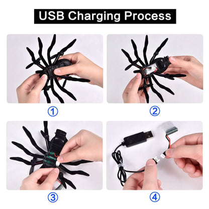 Remote Control Spider Quadcopter Toy Drone DailySale