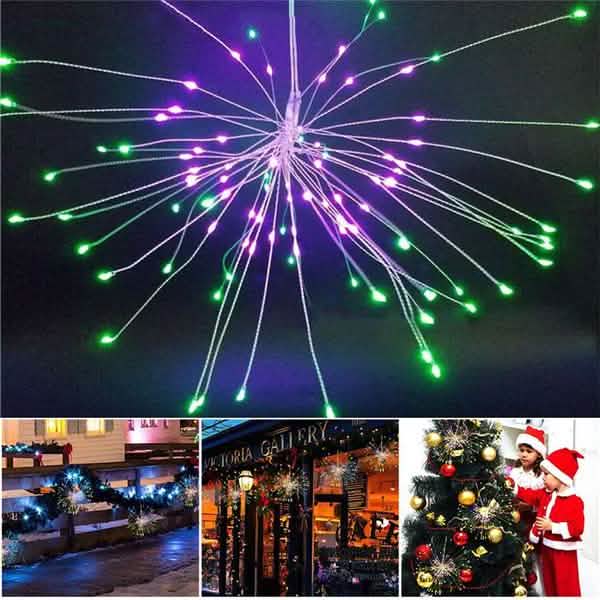 Remote Control Waterproof Christmas Fireworks LED String Lights DailySale