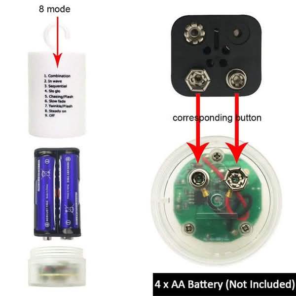 Remote Control Waterproof Christmas Fireworks LED String Lights DailySale