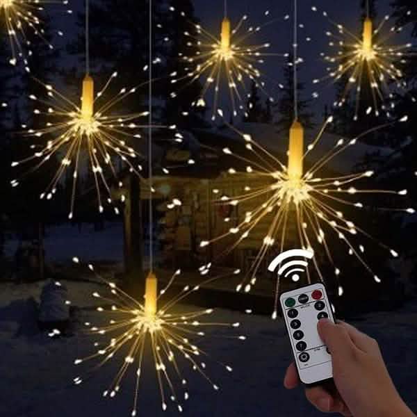 Remote Control Waterproof Christmas Fireworks LED String Lights DailySale
