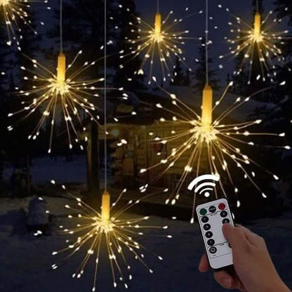 Remote Control Waterproof Christmas Fireworks LED String Lights DailySale