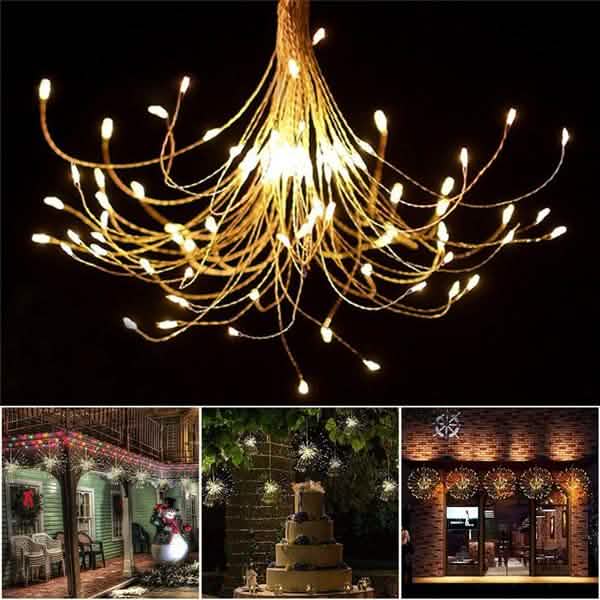 Remote Control Waterproof Christmas Fireworks LED String Lights DailySale