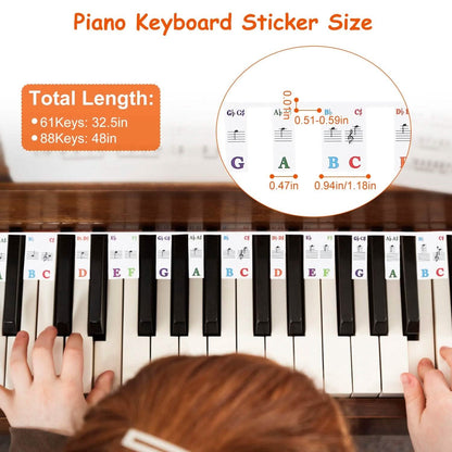 Removable PVC Piano Keyboard Stickers DailySale
