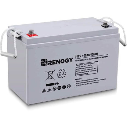 Renogy Deep Cycle AGM 12 Volt 100Ah Battery  (Refurbished) DailySale