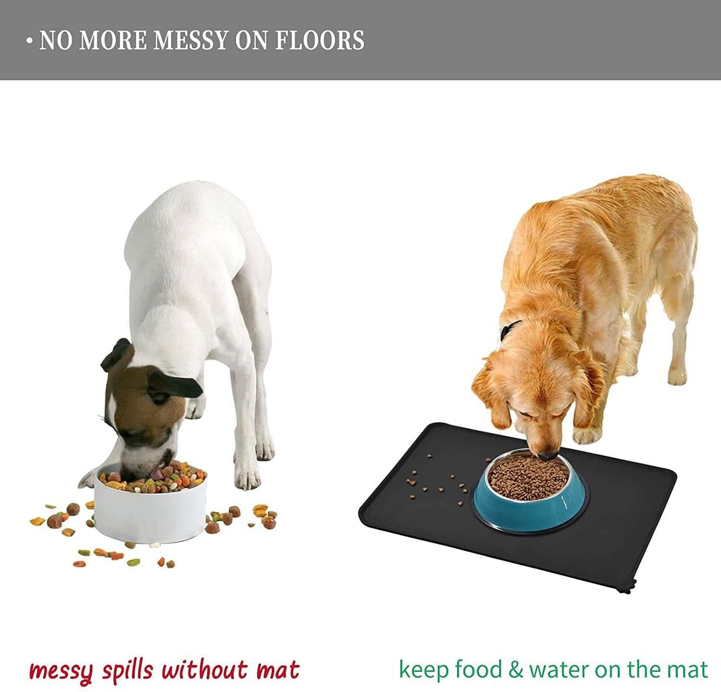 Reopet Silicone Dog Cat Bowl Mat Non-Stick Food Pad DailySale