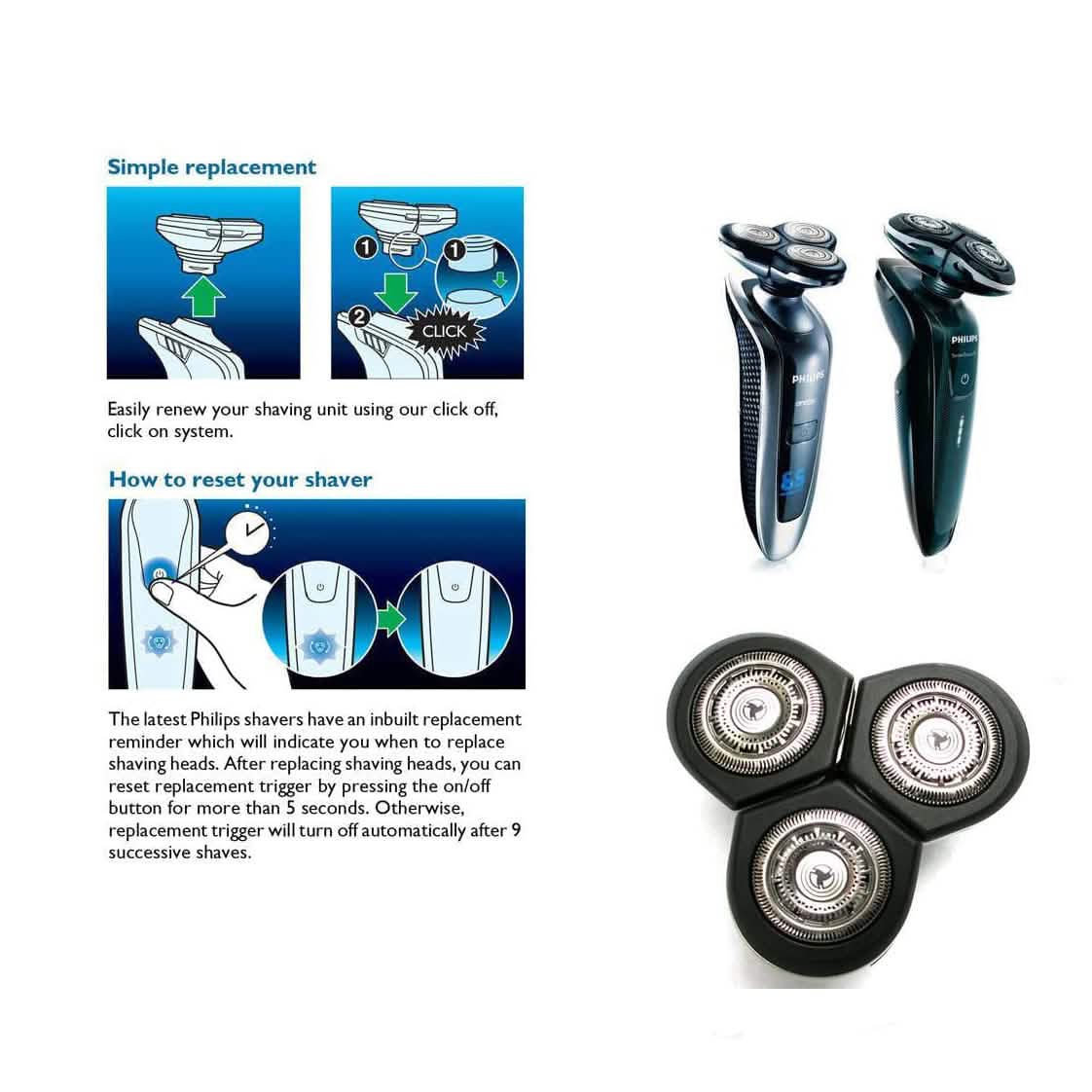 Replacement Head for Philips Norelco RQ10 DailySale