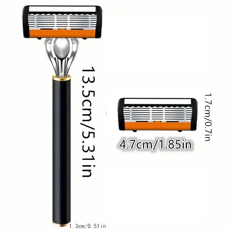 Replacement Razor Blades Safety Shaver Set with Anti-Slip Metal Handle with 1 Razor + 36 Blades DailySale