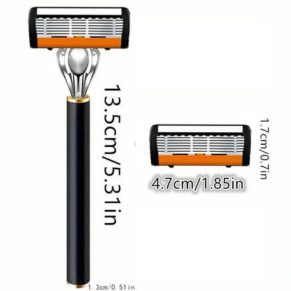 Replacement Razor Blades Safety Shaver Set with Anti-Slip Metal Handle with 1 Razor + 36 Blades DailySale