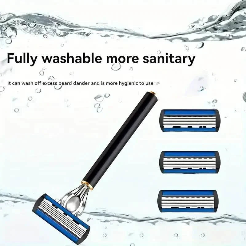 Replacement Razor Blades Safety Shaver Set with Anti-Slip Metal Handle with 1 Razor + 36 Blades DailySale