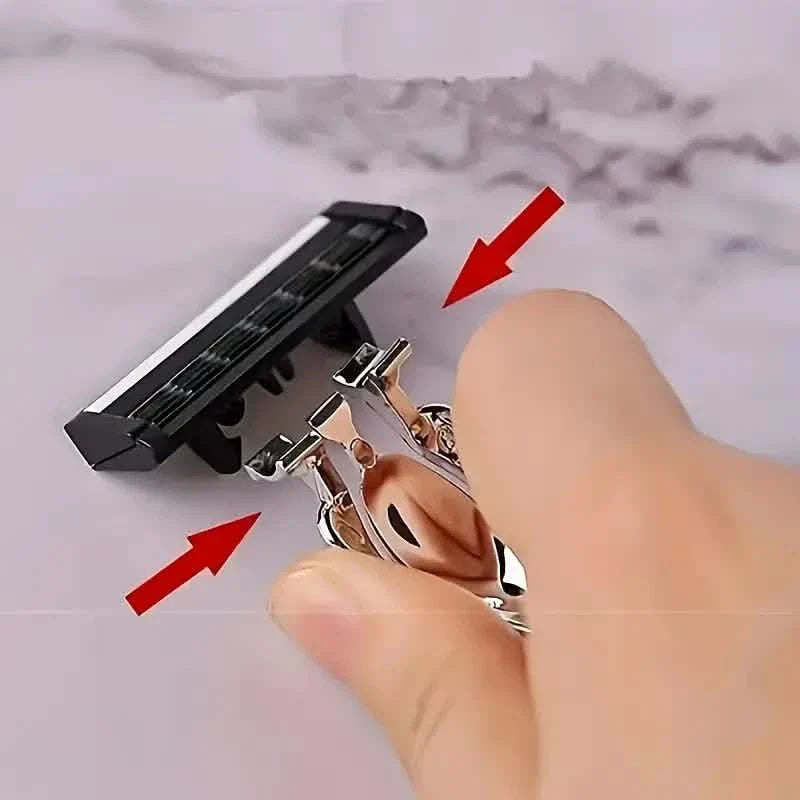 Replacement Razor Blades Safety Shaver Set with Anti-Slip Metal Handle with 1 Razor + 36 Blades DailySale
