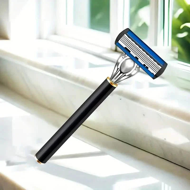 Replacement Razor Blades Safety Shaver Set with Anti-Slip Metal Handle with 1 Razor + 36 Blades DailySale