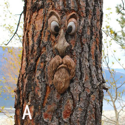 Resin Old Man Tree Hugger Bark DailySale