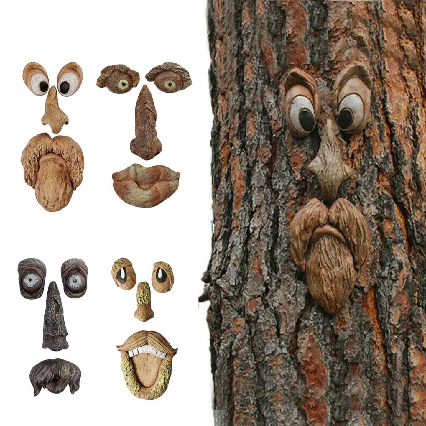 Resin Old Man Tree Hugger Bark DailySale