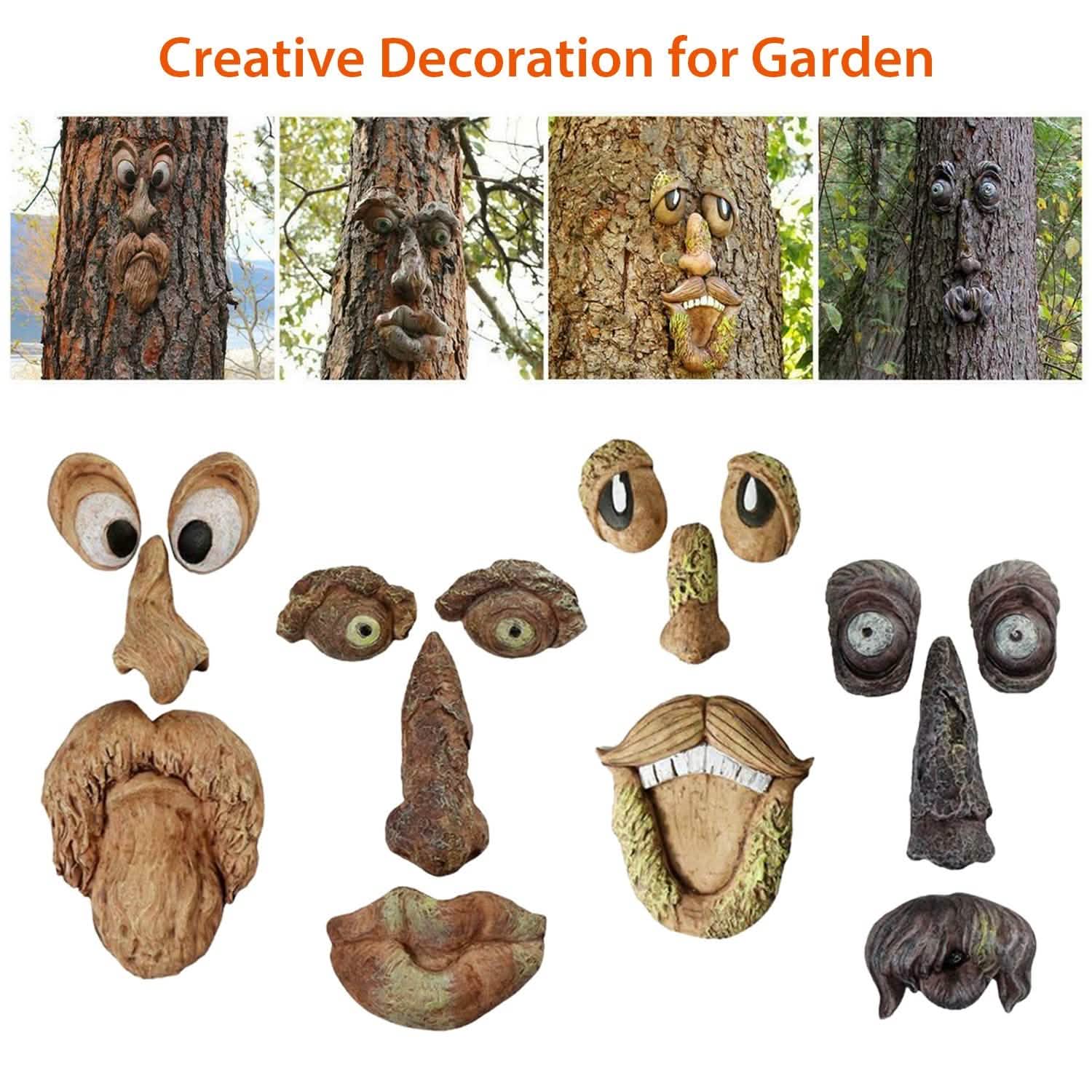 Resin Old Man Tree Hugger Bark DailySale