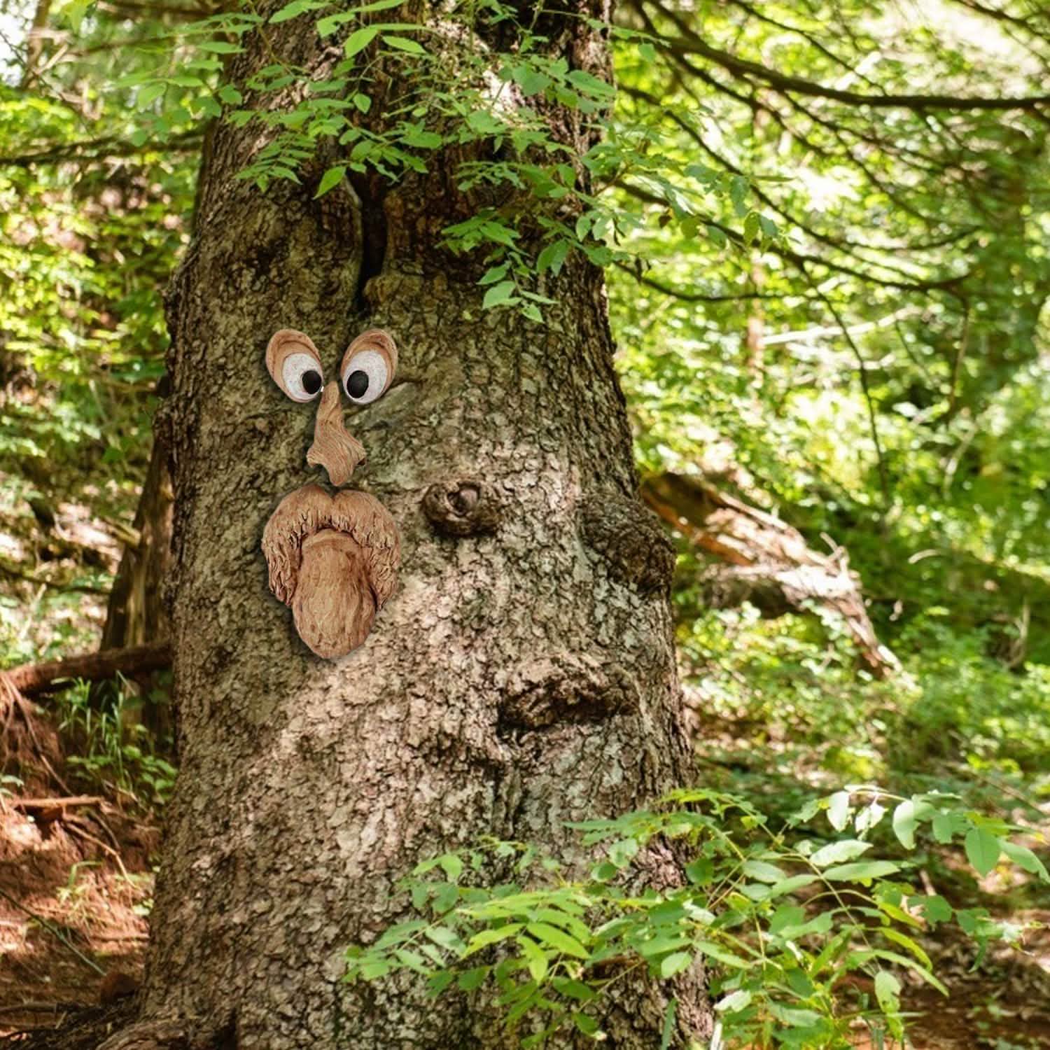 Resin Old Man Tree Hugger Bark DailySale