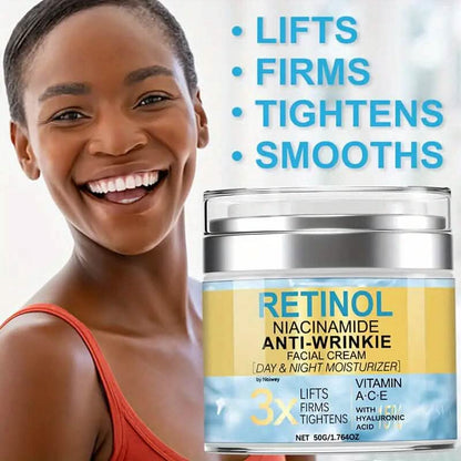 Retinol and Collagen Face Cream 1.764oz Anti-Wrinkle and Lifting with Vitamin E, Niacinamide DailySale