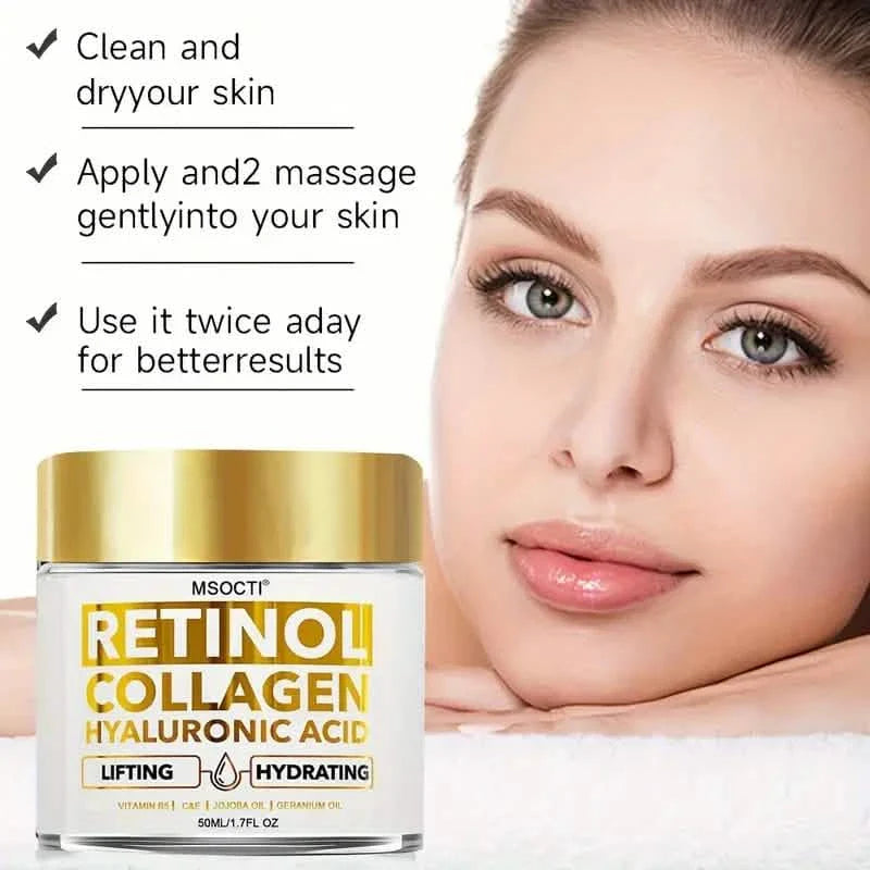 Retinol Collagen Hyaluronic Acid Face Cream DailySale