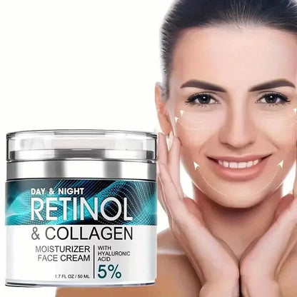 Retinol Moisturizing Cream With Collagen, Hyaluronic Acid, Vitamin C+E, Soothes Dry Skin DailySale