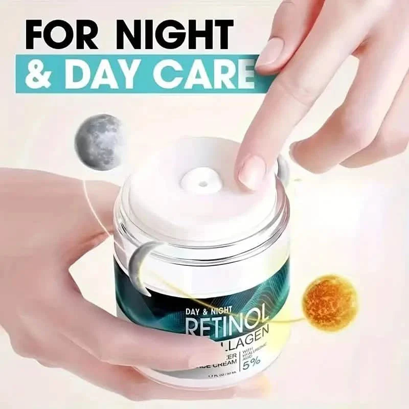 Retinol Moisturizing Cream With Collagen, Hyaluronic Acid, Vitamin C+E, Soothes Dry Skin DailySale