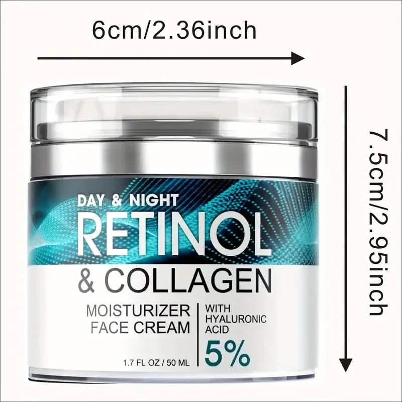Retinol Moisturizing Cream With Collagen, Hyaluronic Acid, Vitamin C+E, Soothes Dry Skin DailySale