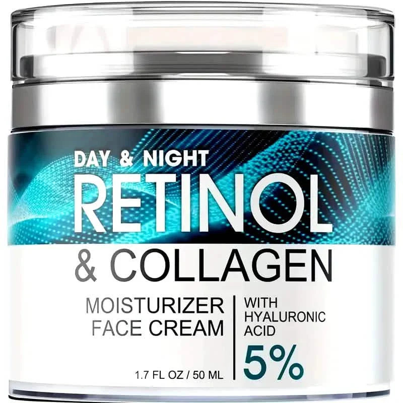 Retinol Moisturizing Cream With Collagen, Hyaluronic Acid, Vitamin C+E, Soothes Dry Skin DailySale