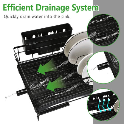 Retractable Dish Drying Rack DailySale
