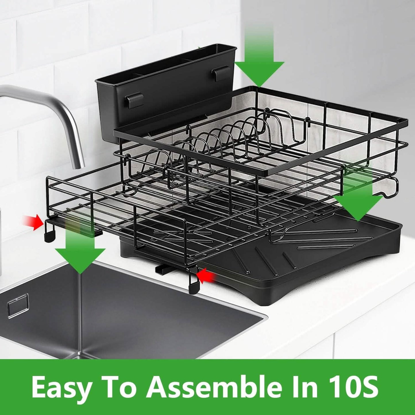 Retractable Dish Drying Rack DailySale