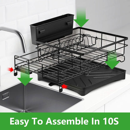 Retractable Dish Drying Rack DailySale