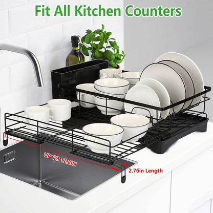 Retractable Dish Drying Rack DailySale