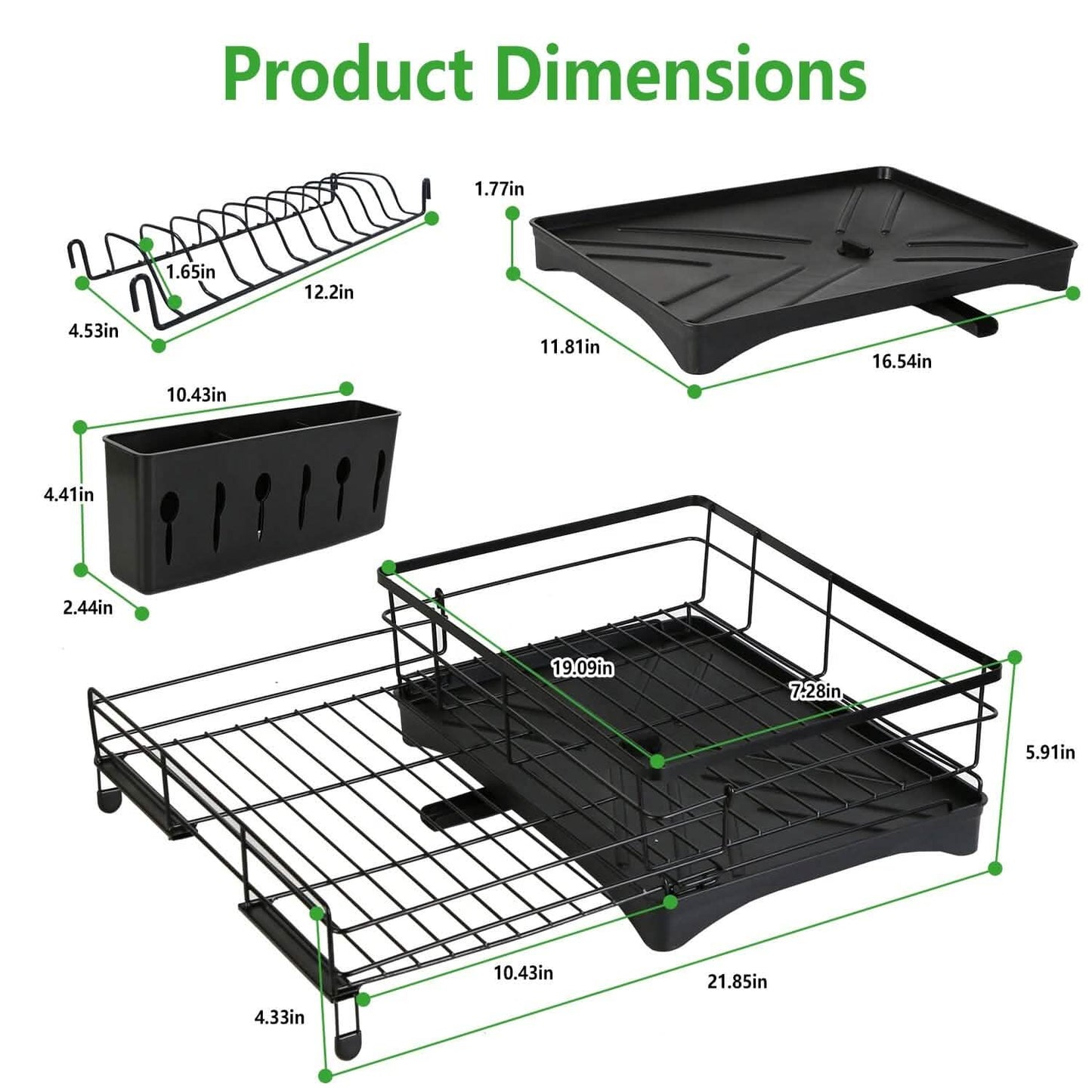 Retractable Dish Drying Rack DailySale