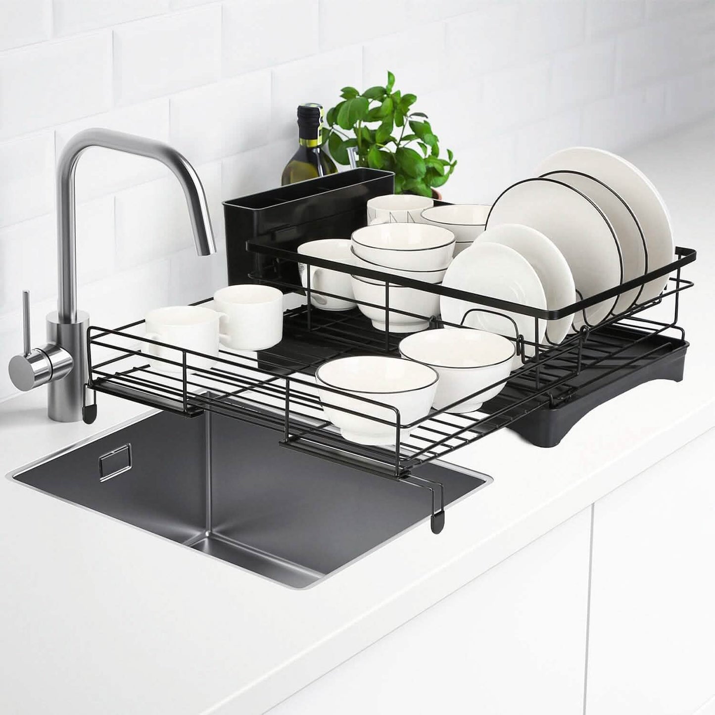 Retractable Dish Drying Rack DailySale