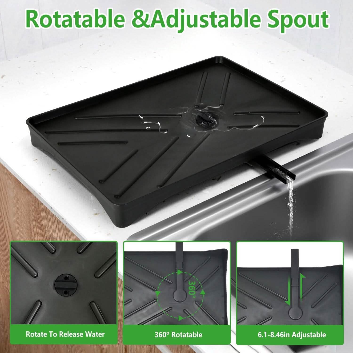 Retractable Dish Drying Rack DailySale