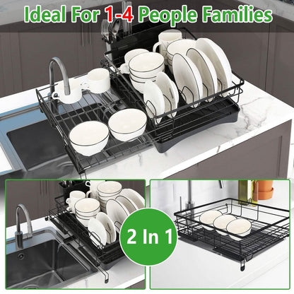 Retractable Dish Drying Rack DailySale