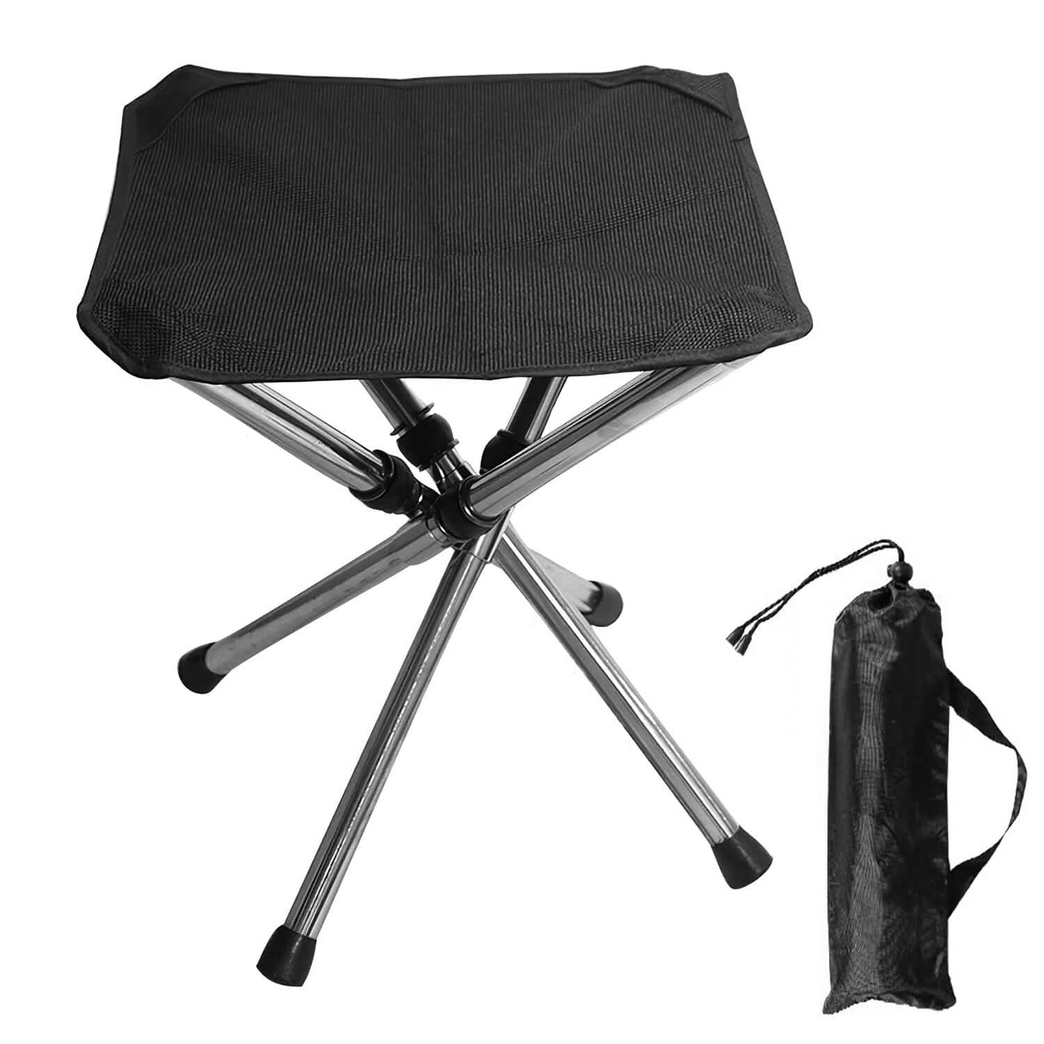 Retractable Portable Folding Chair Easy Set Up Backpacking Stool DailySale