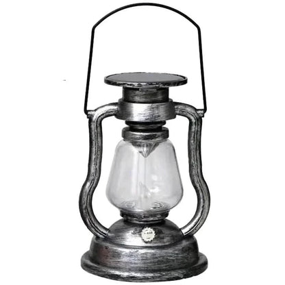 Retro Kerosene Lamp LED Horse Lantern Outdoor Waterproof Portable Rechargeable Solar Powered Flame Light DailySale