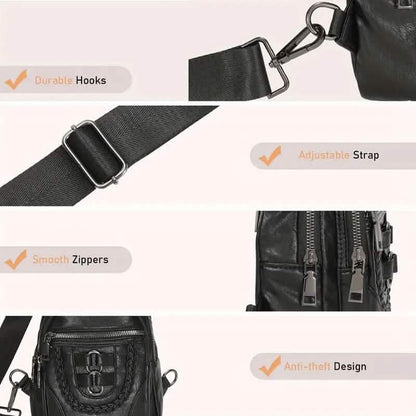Retro PU Leather Crossbody Bag DailySale