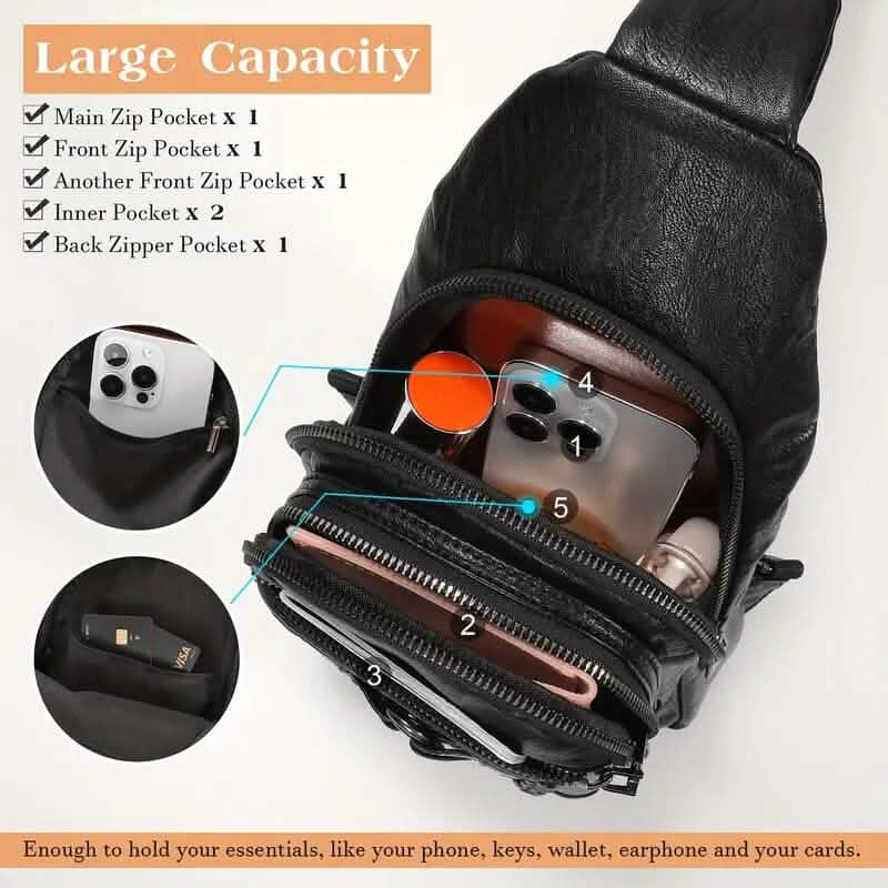 Retro PU Leather Crossbody Bag DailySale