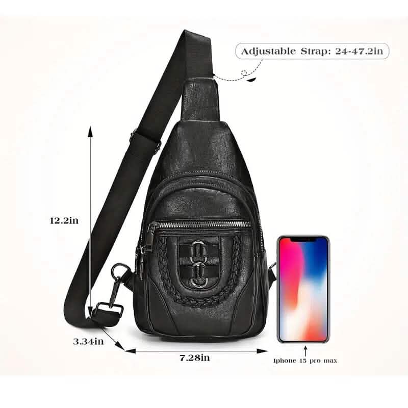 Retro PU Leather Crossbody Bag DailySale