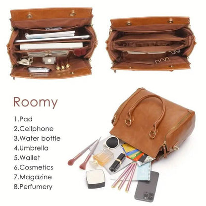Retro PU Leather Handbag with Multi Card Slot DailySale