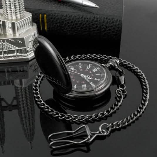Retro Smooth Men Pocket Watch with Chain DailySale