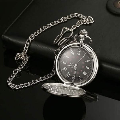 Retro Smooth Men Pocket Watch with Chain DailySale