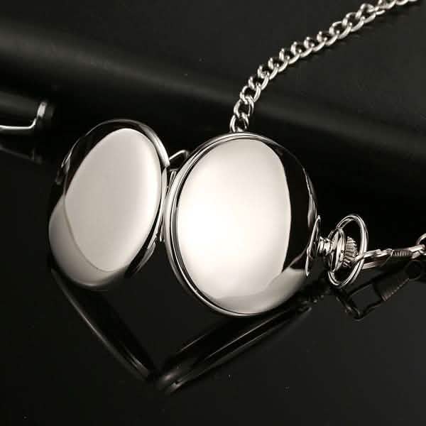 Retro Smooth Men Pocket Watch with Chain DailySale