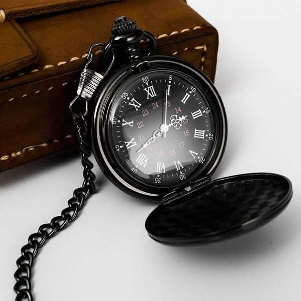 Retro Smooth Men Pocket Watch with Chain DailySale
