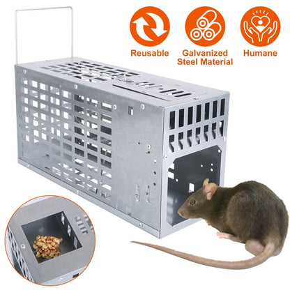 Reusable Metal Rat Cage Catch Release Continuous Capture DailySale