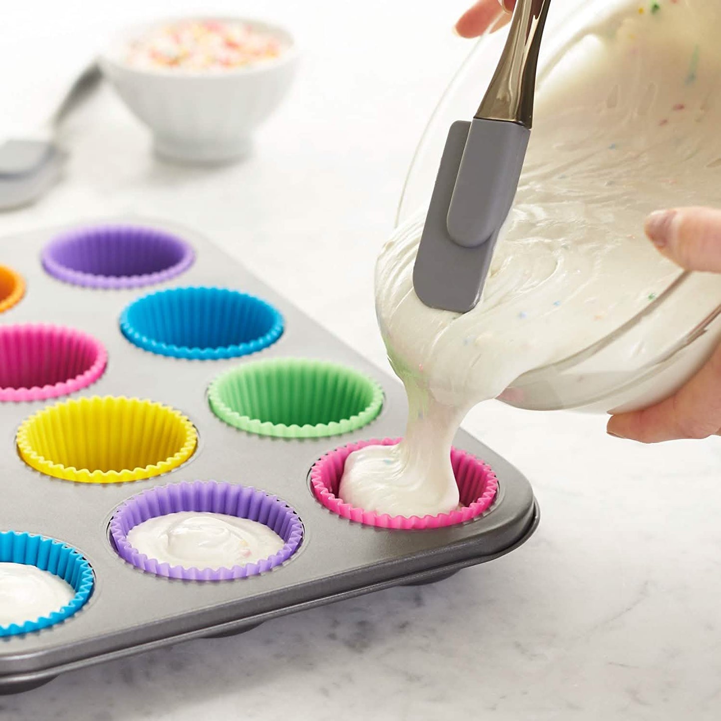 Reusable Silicone Baking Cups DailySale