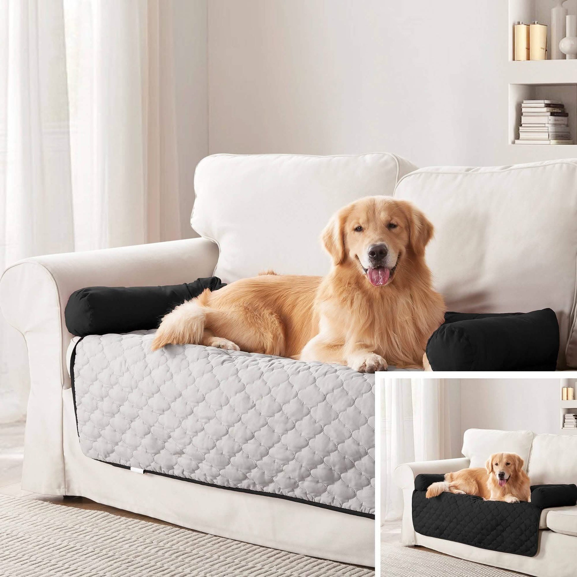 Reversible Pet Bed & Furniture Protector with Cushion Anchors - Assorted Styles DailySale