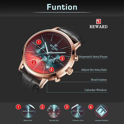 REWARD Men Sport Watches Waterproof Outdoor Wristwatch DailySale