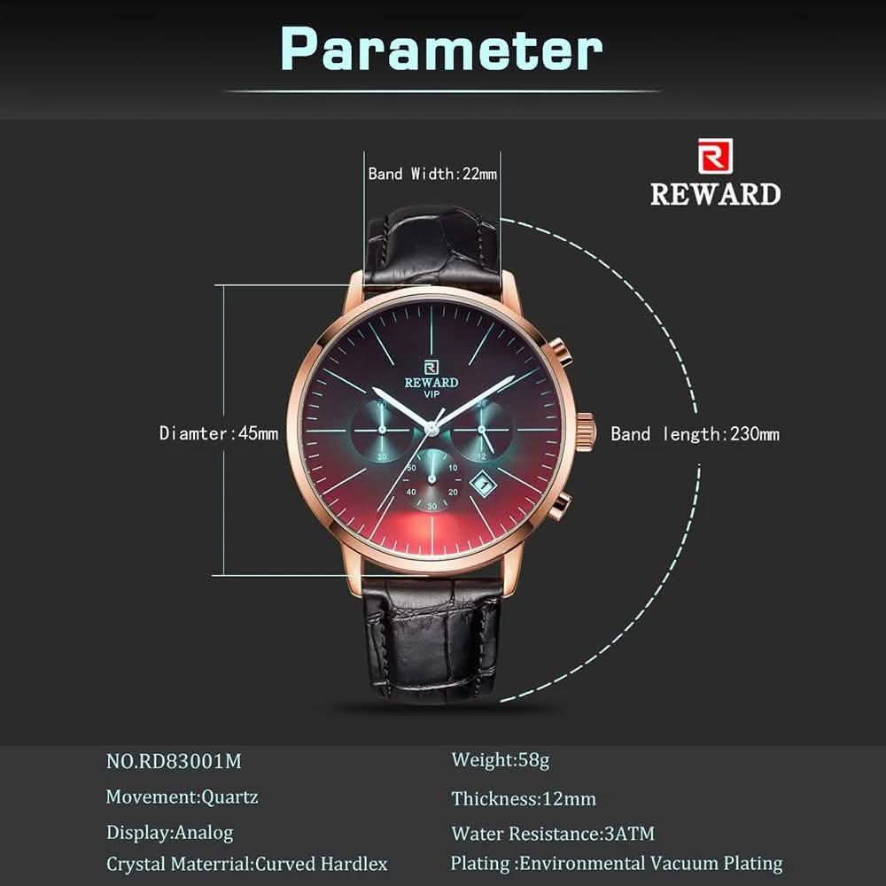 REWARD Men Sport Watches Waterproof Outdoor Wristwatch DailySale