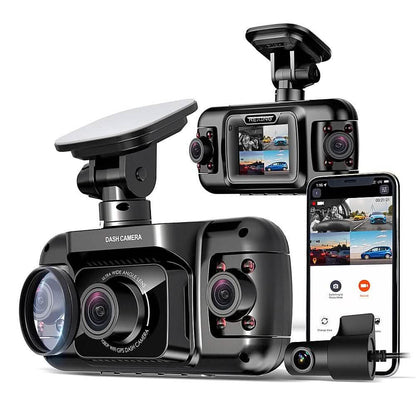 Rexing - R4 4 Channel Dash Cam with All Around 1080p Resolution, Wi-Fi, and GPS - Black  (Refurbished) DailySale