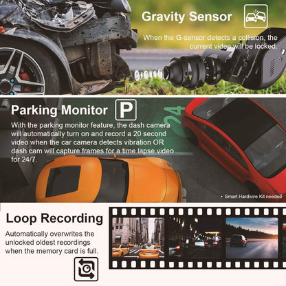 REXING V1 - 4K Ultra HD Car Dash Cam 2.4" LCD Screen  (Refurbished) DailySale
